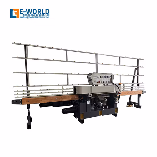 Straight Line Glass Edging Machine Supplier 4 Motor Glass Edge Polishing Machine