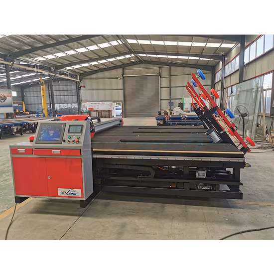 Máquina de fabricação de vidro com máquina de corte de vidro multifuncional/braço de carregamento/mesa de quebra