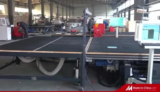 Máquina de corte de carregamento de vidro tudo em um para vidro float plano